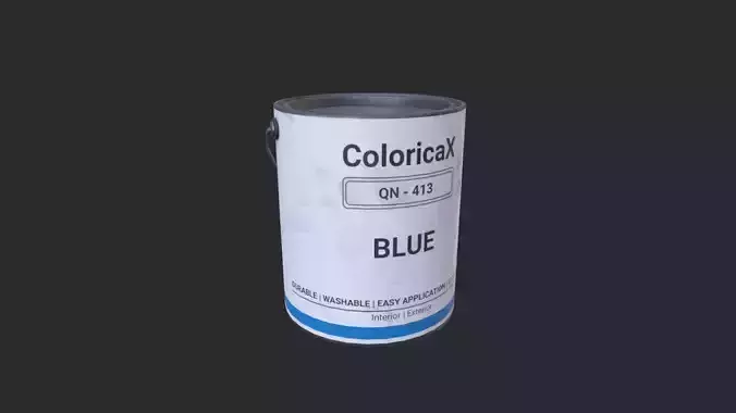 Paint Can Gallon Low-poly 3D model