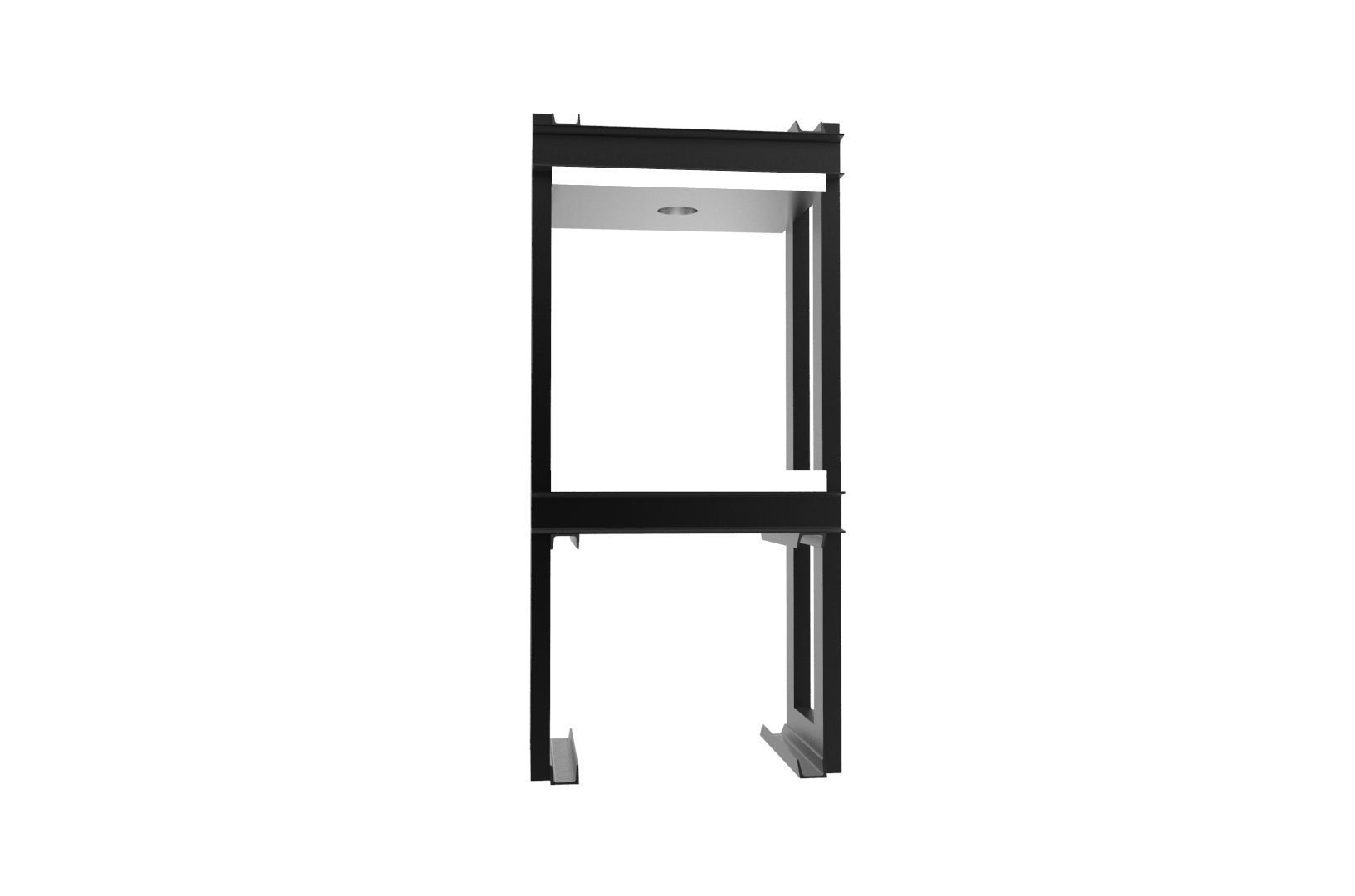 Hydraulic press frame 3D print model_4