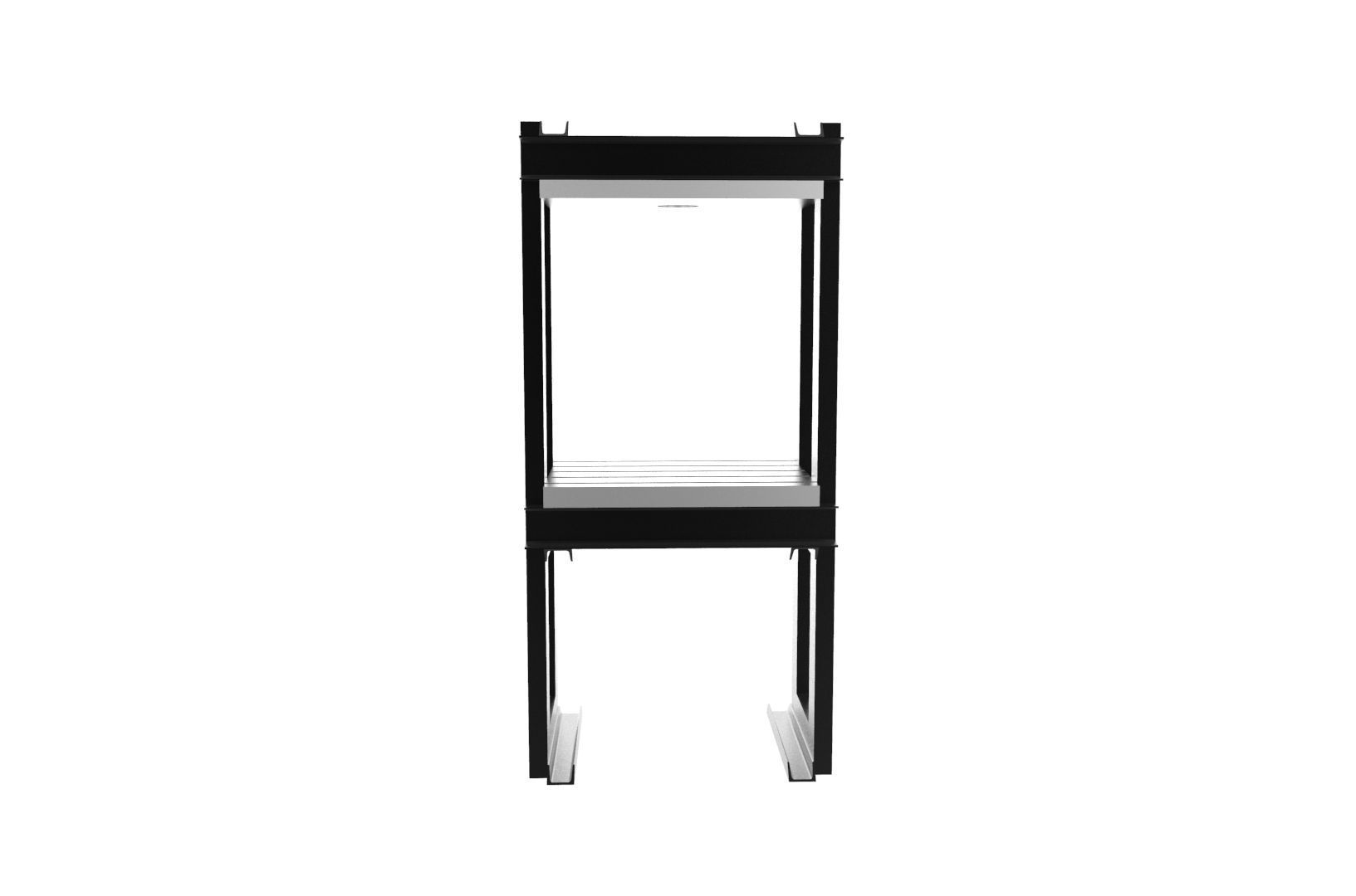 Hydraulic press frame 3D print model_34