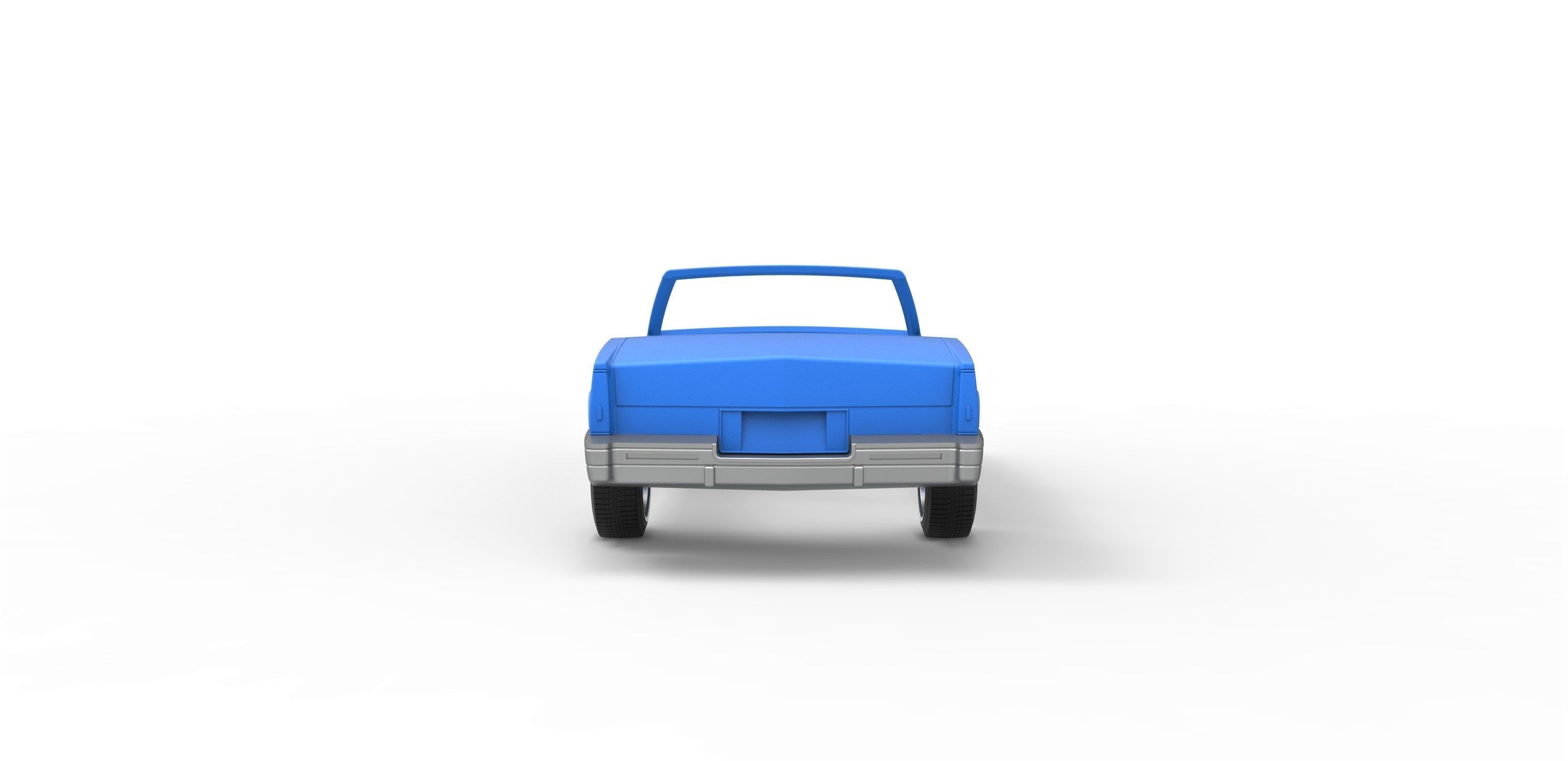 Shell and wheels Cadillac Biarritz 1989 cabrio 1 to 25 3D print model_13