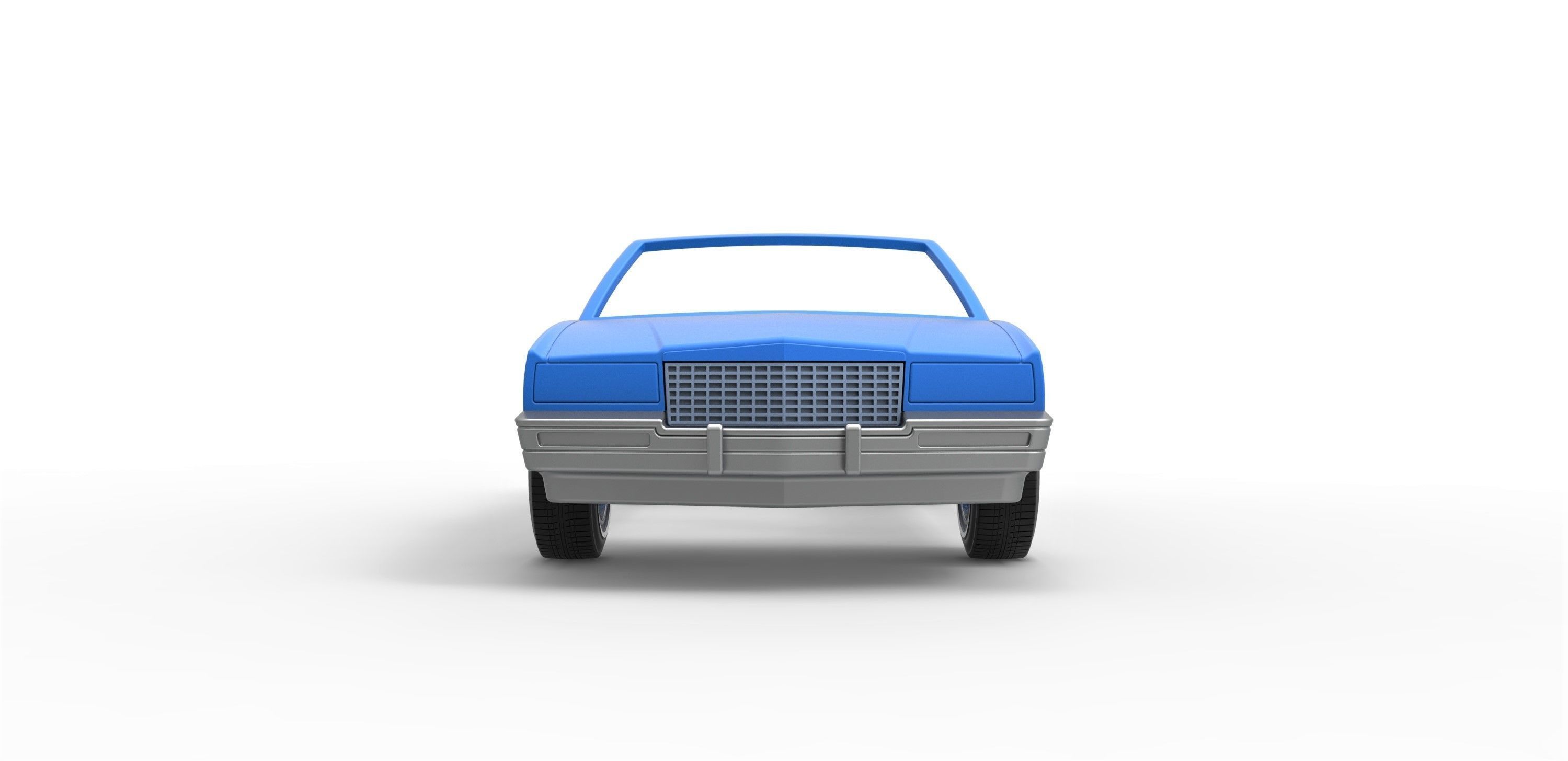 Shell and wheels Cadillac Biarritz 1989 cabrio 1 to 25 3D print model_5
