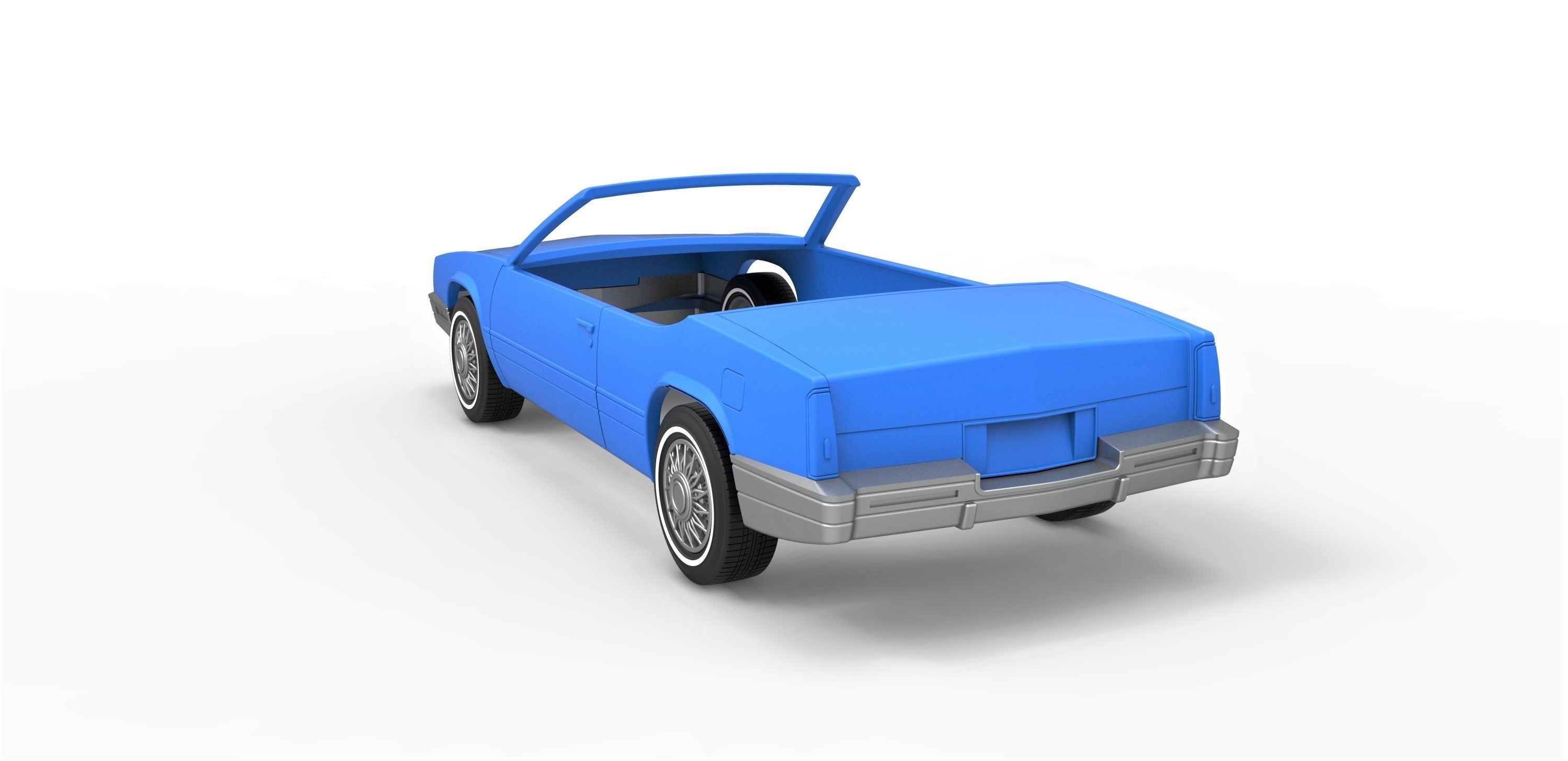 Shell and wheels Cadillac Biarritz 1989 cabrio 1 to 25 3D print model_11