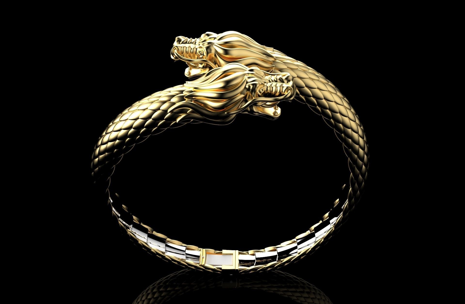 DGJB1-Dragon Bracelet 3DM Main File-STL- Zbrush Files 3D Model Collection_24