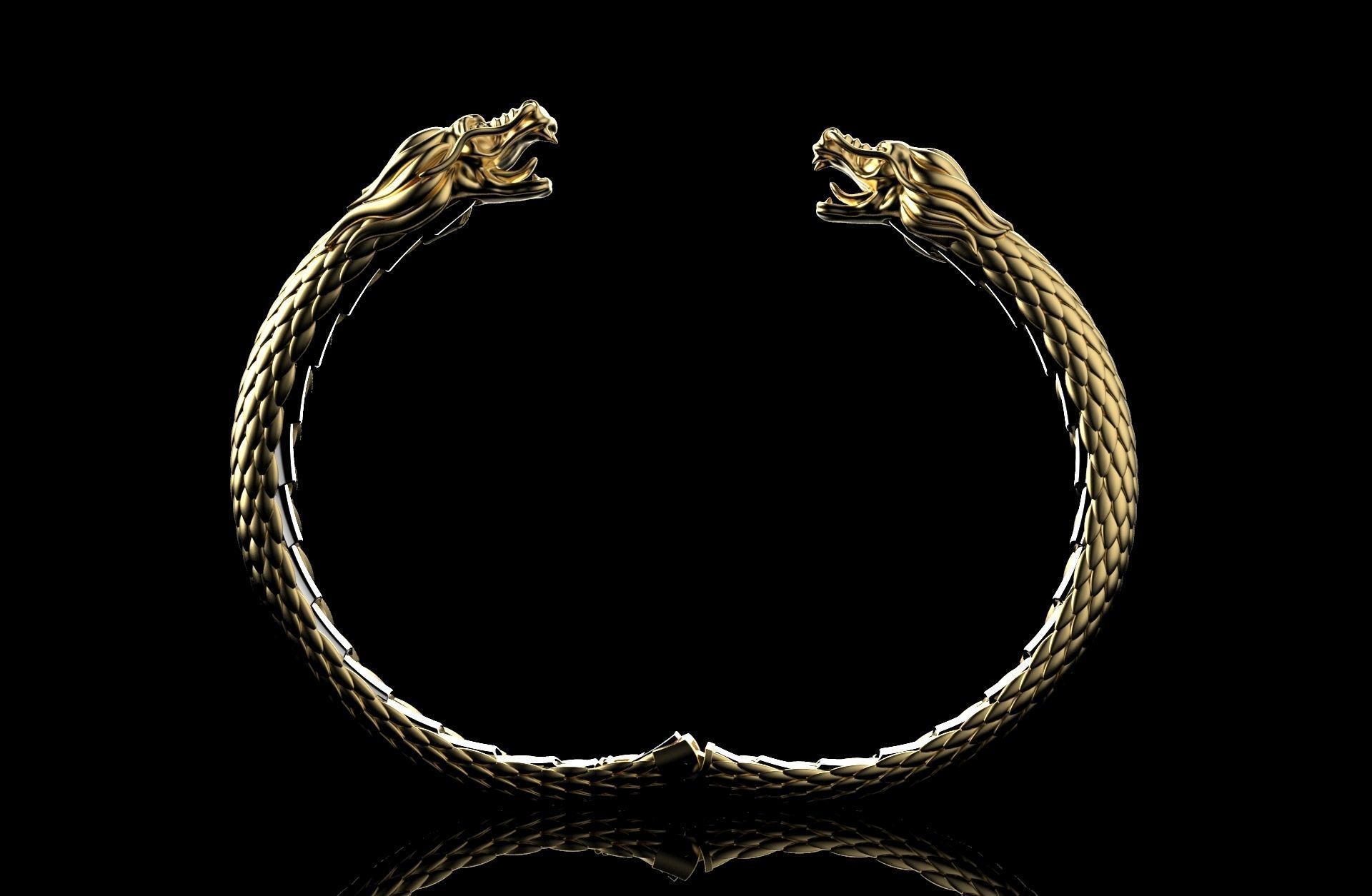 DGJB1-Dragon Bracelet 3DM Main File-STL- Zbrush Files 3D Model Collection_20