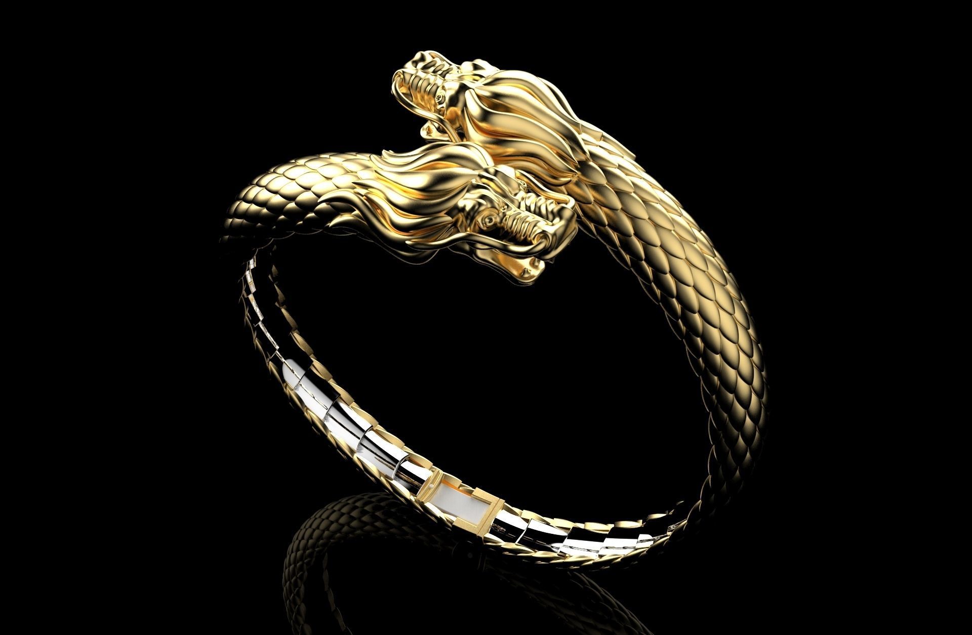 DGJB1-Dragon Bracelet 3DM Main File-STL- Zbrush Files 3D Model Collection_23