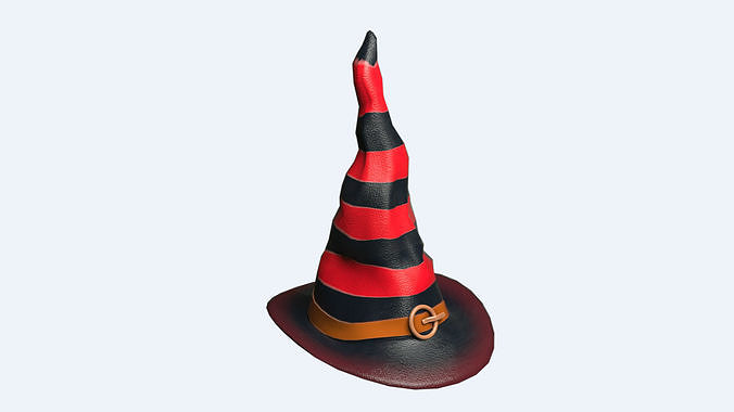 Wizard Wicked Hat Low-poly 3D model
