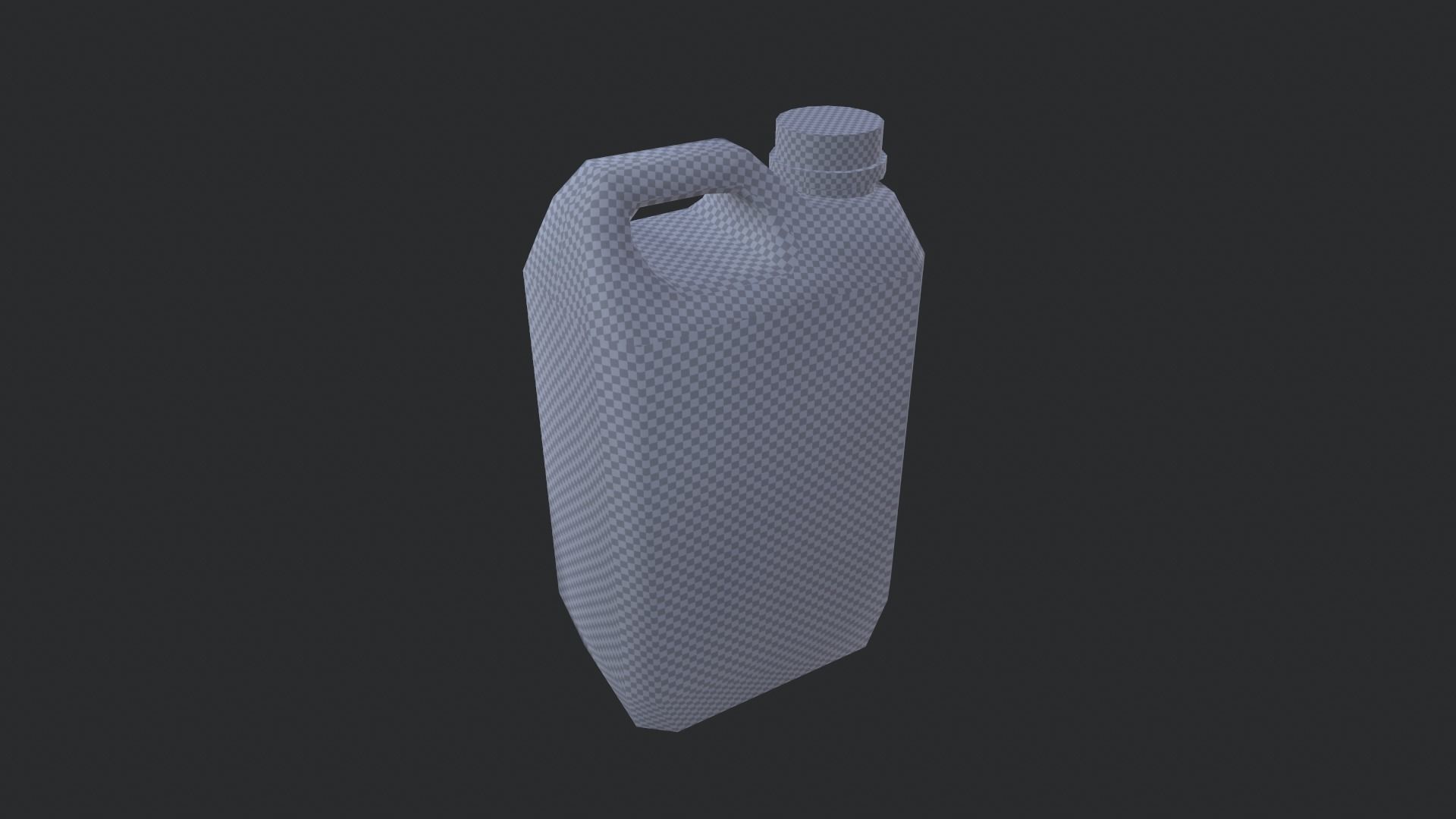 Plastic Canister 02 Low-poly 3D model_7