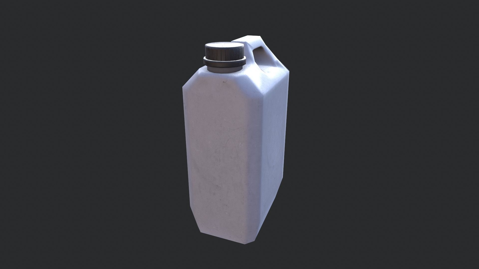 Plastic Canister 02 Low-poly 3D model_3