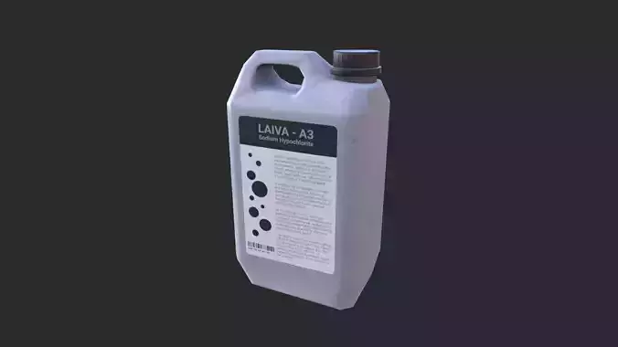 Plastic Canister 02 Low-poly 3D model