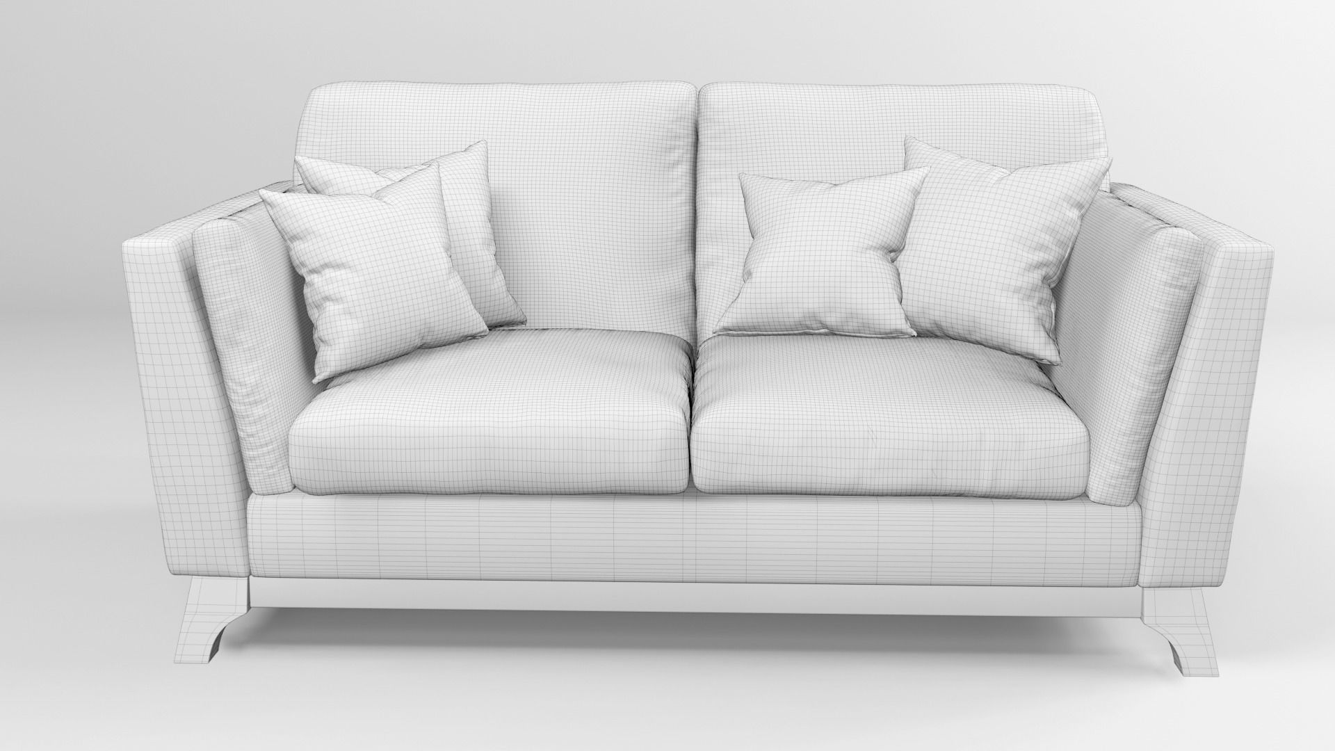 Baxton Studio Sava Mid-Century  3D Model 3D model_8