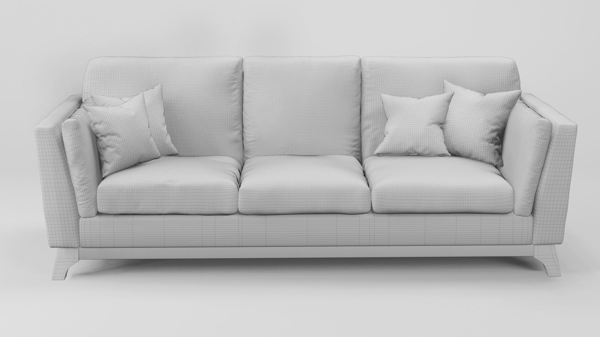 Baxton Studio Sava Mid-Century  3D Model 3D model_7