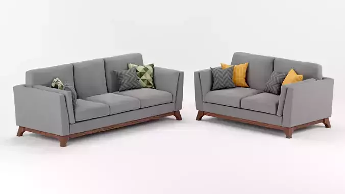 Baxton Studio Sava Mid-Century  3D Model