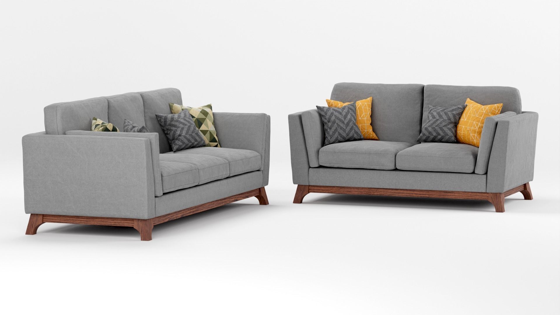 Baxton Studio Sava Mid-Century  3D Model 3D model_1