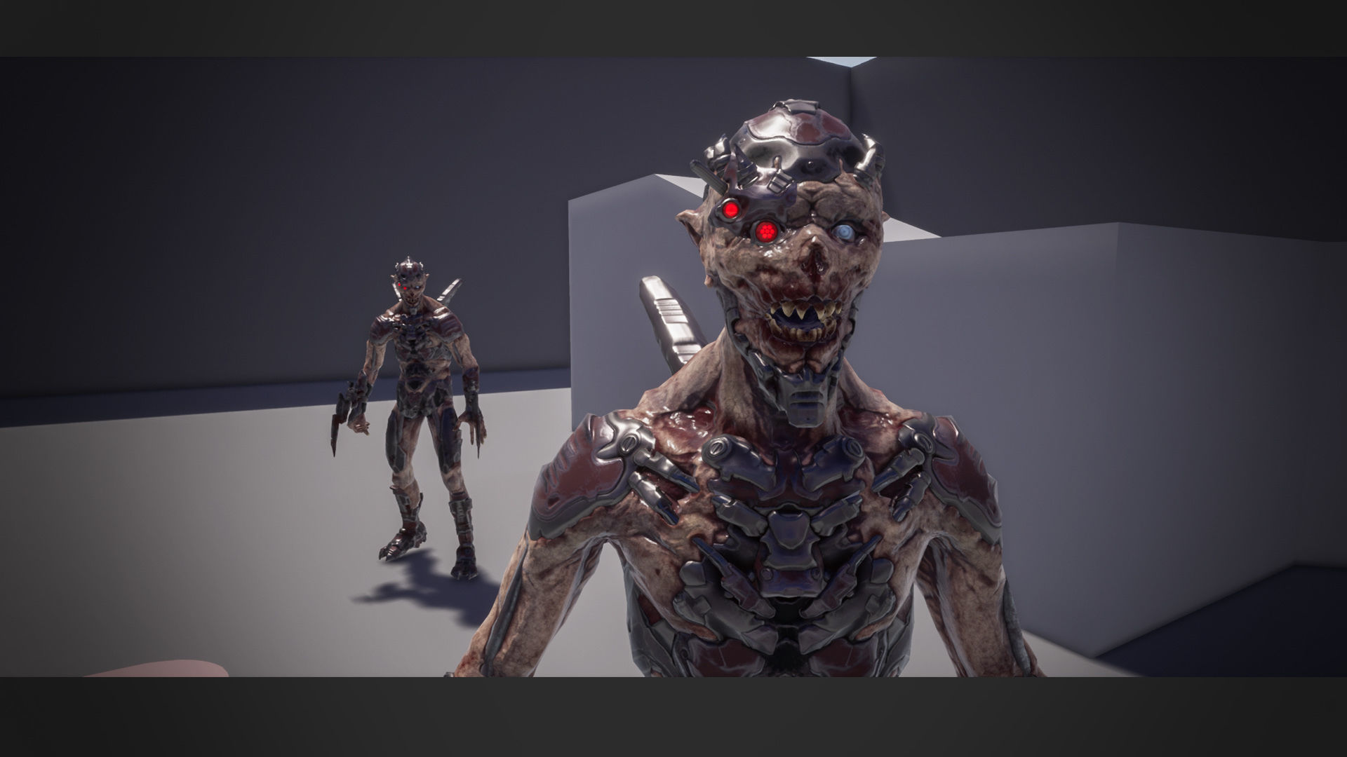 Ghoul soldier Low-poly 3D model_16