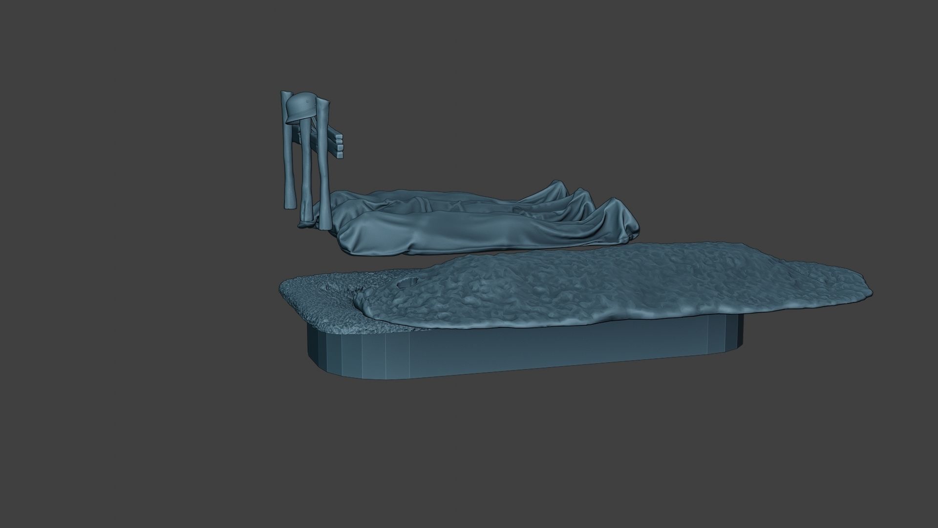 German soldier ww2 Tombs and Corpses G6 3D print model_31