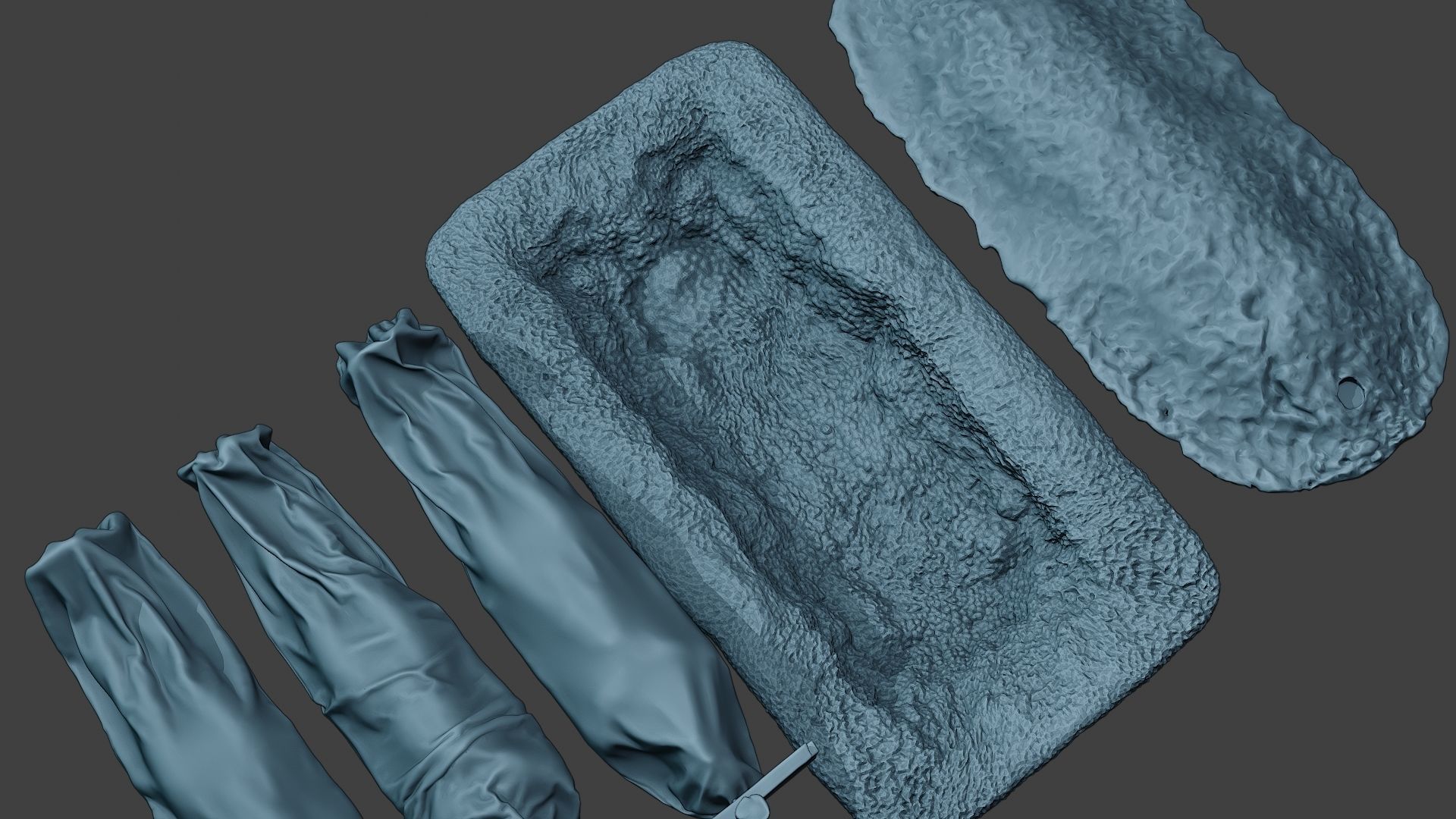 German soldier ww2 Tombs and Corpses G6 3D print model_15