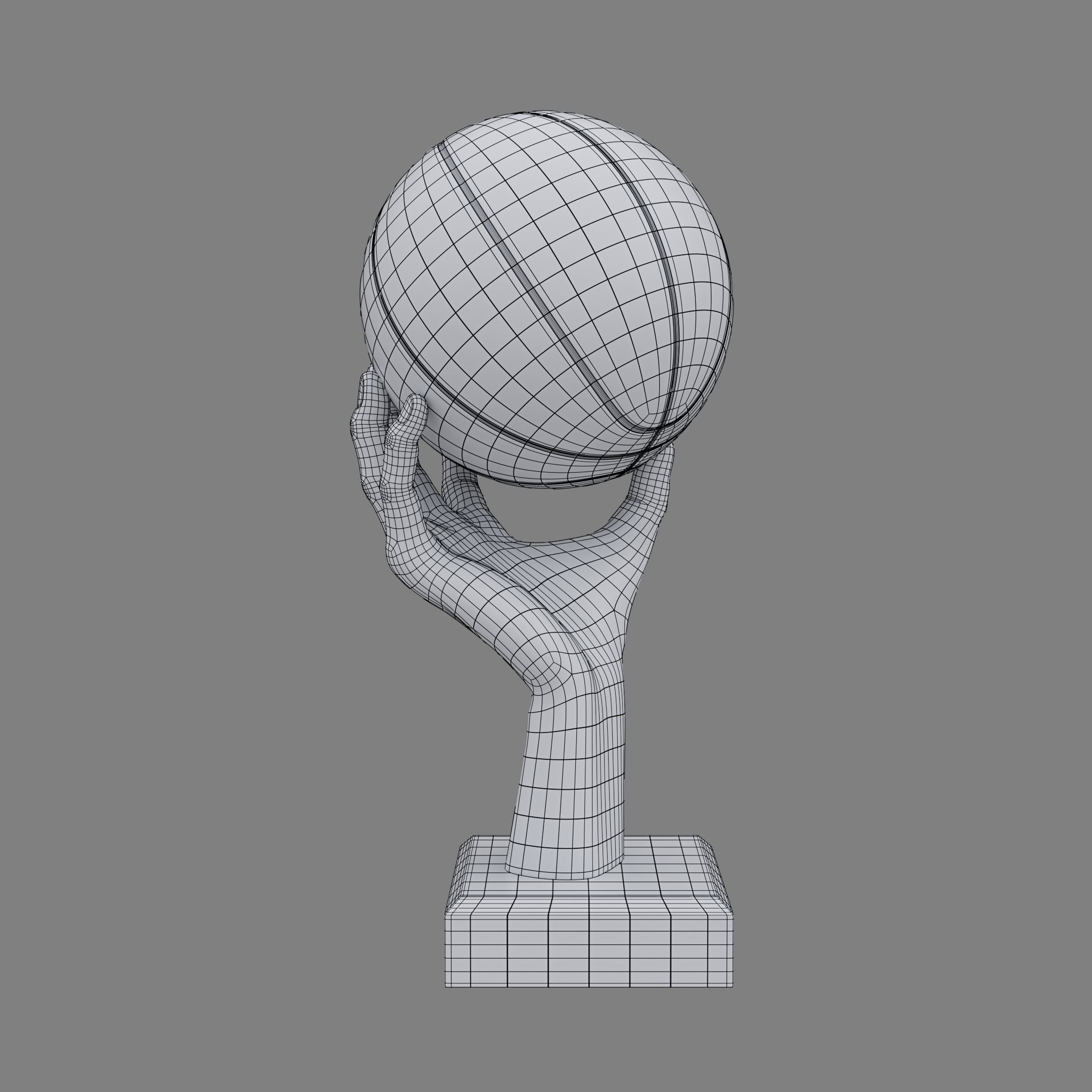 BasketBall Trophy 3D model_12