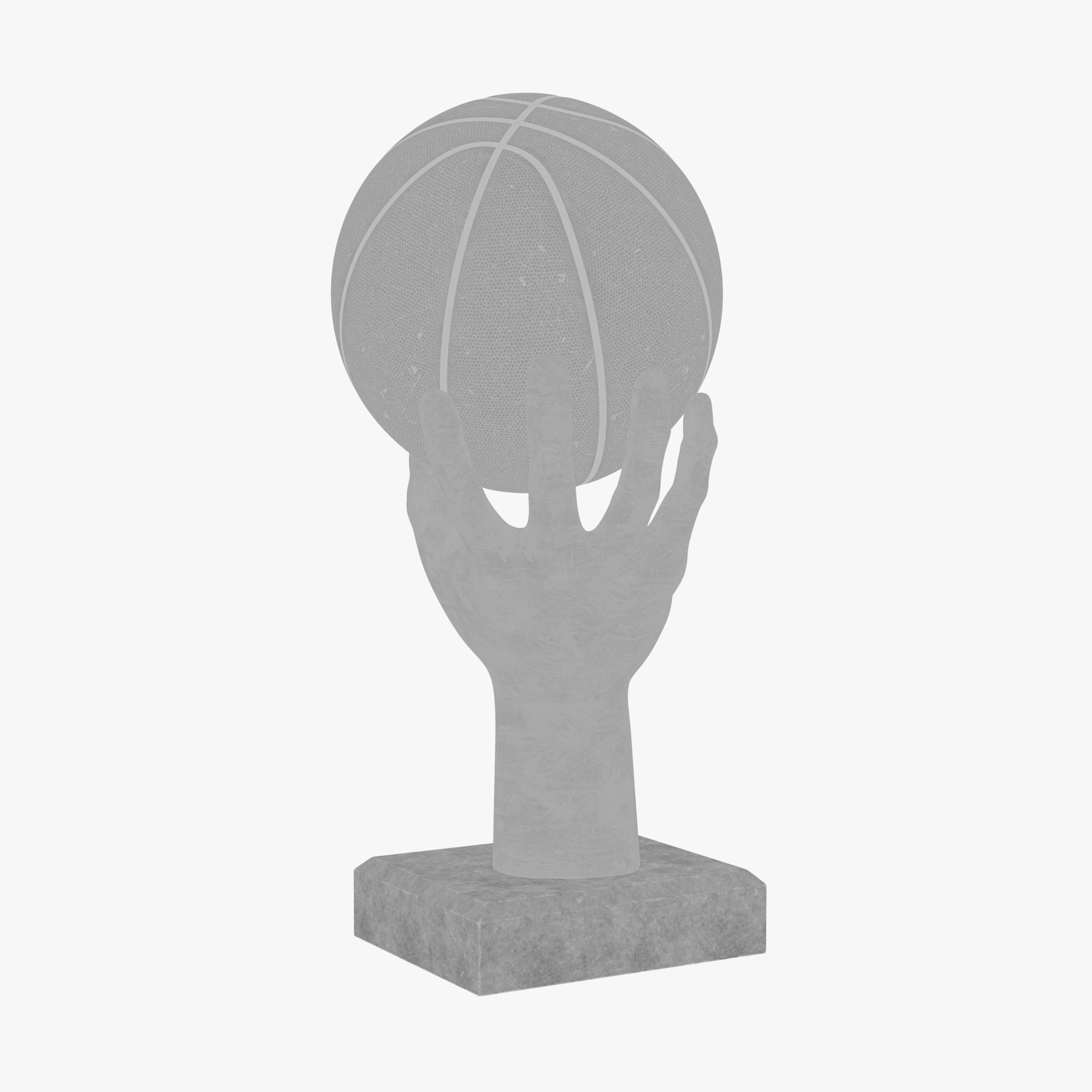 BasketBall Trophy 3D model_9