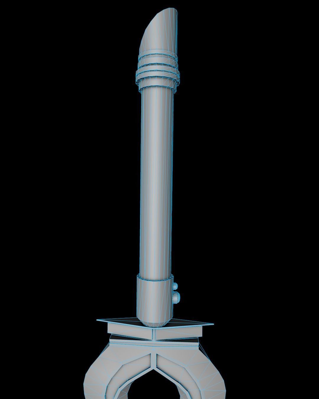 Sci-fi sword for a super villain 2K textures Low-poly 3D model_25