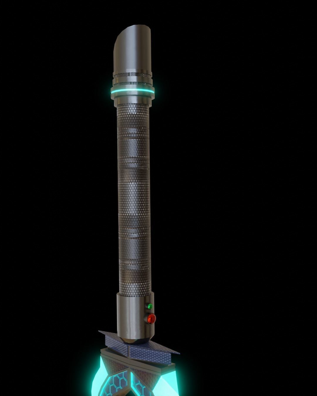 Sci-fi sword for a super villain 2K textures Low-poly 3D model_2