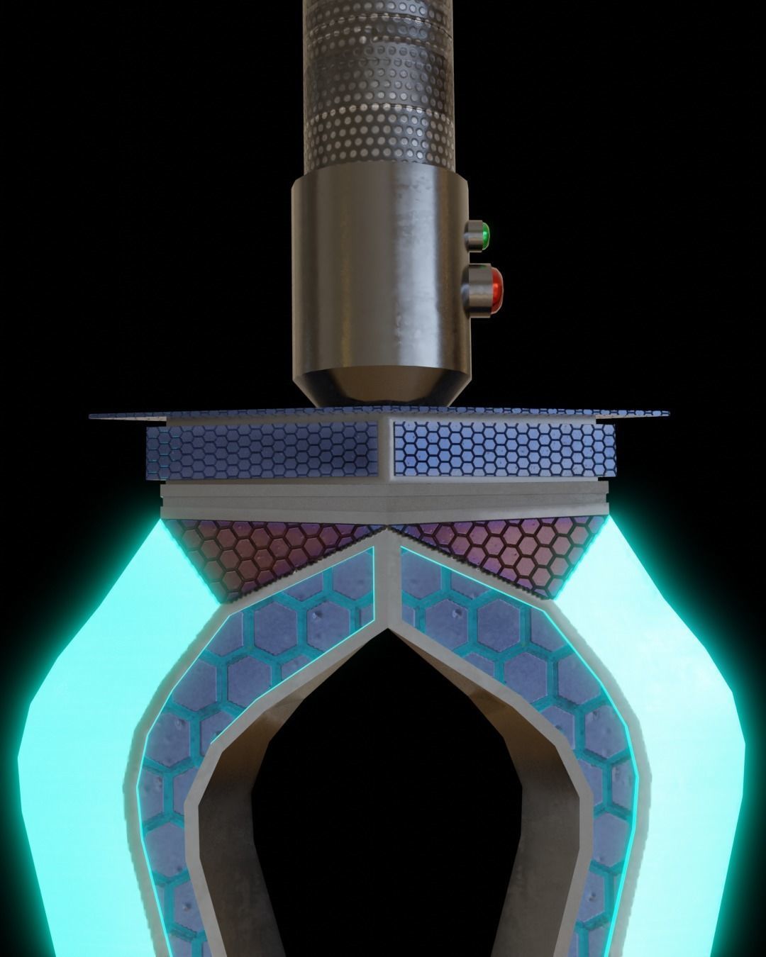 Sci-fi sword for a super villain 2K textures Low-poly 3D model_6