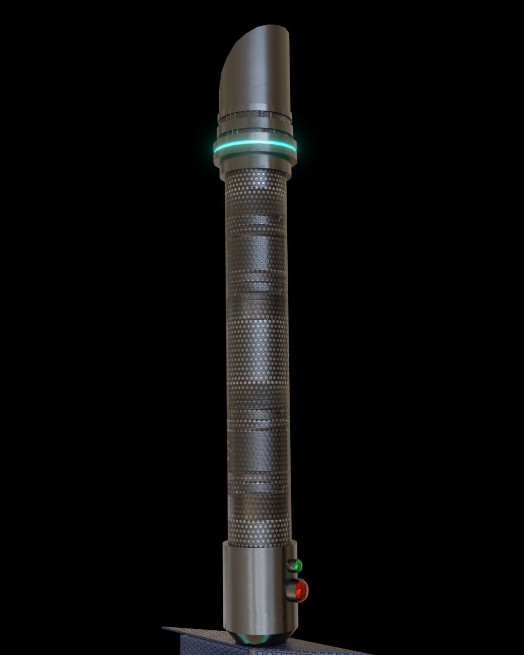 Sci-fi sword for a super villain 2K textures Low-poly 3D model_4