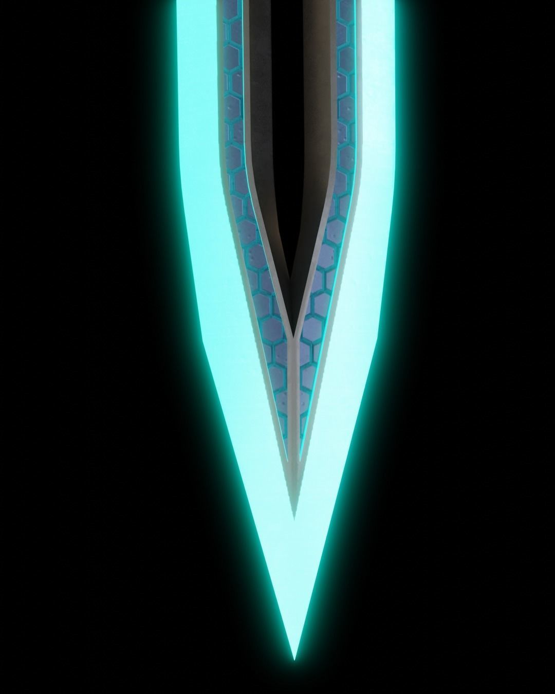 Sci-fi sword for a super villain 2K textures Low-poly 3D model_10