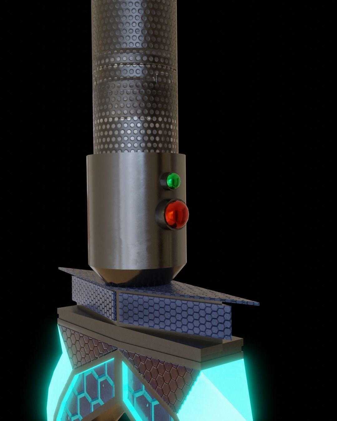 Sci-fi sword for a super villain 2K textures Low-poly 3D model_5