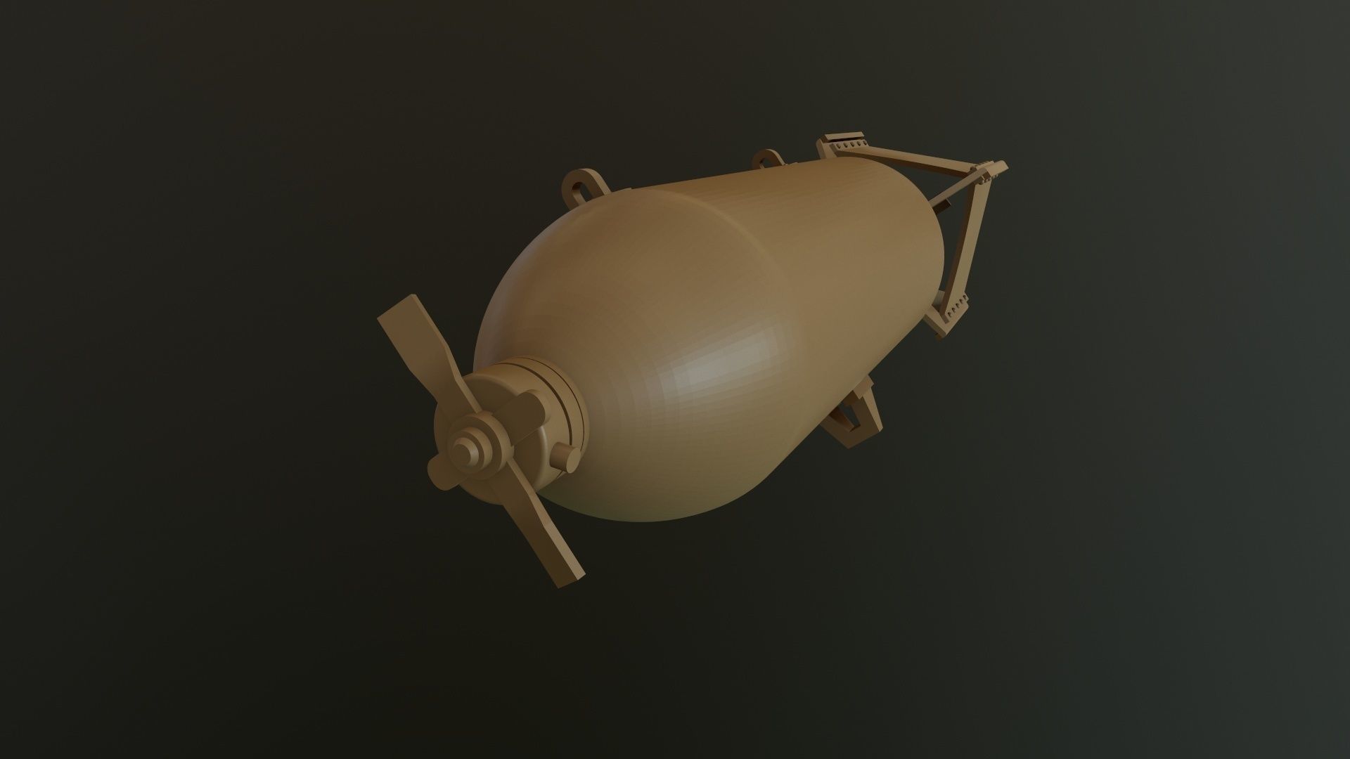 US GP BOMB AN-M30A1 100LB 1-24 3D print model_4