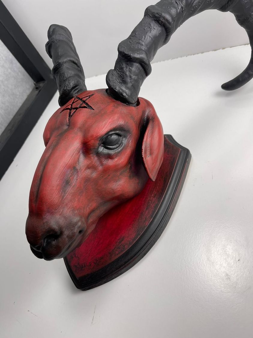 Baphomet Head 2 3D print model_5