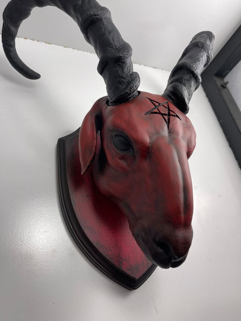 Baphomet Head 2 3D print model_6