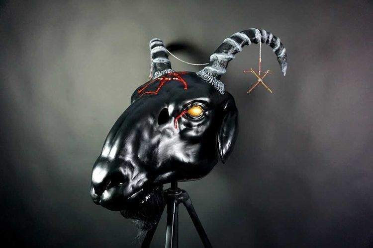 Baphomet Head 2 3D print model_8