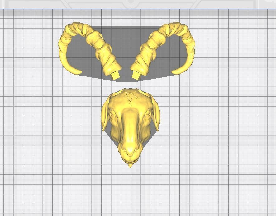 Baphomet Head 2 3D print model_11