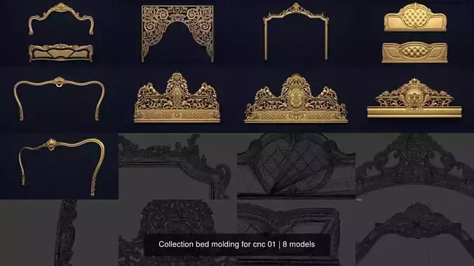 Collection bed molding for cnc 01 