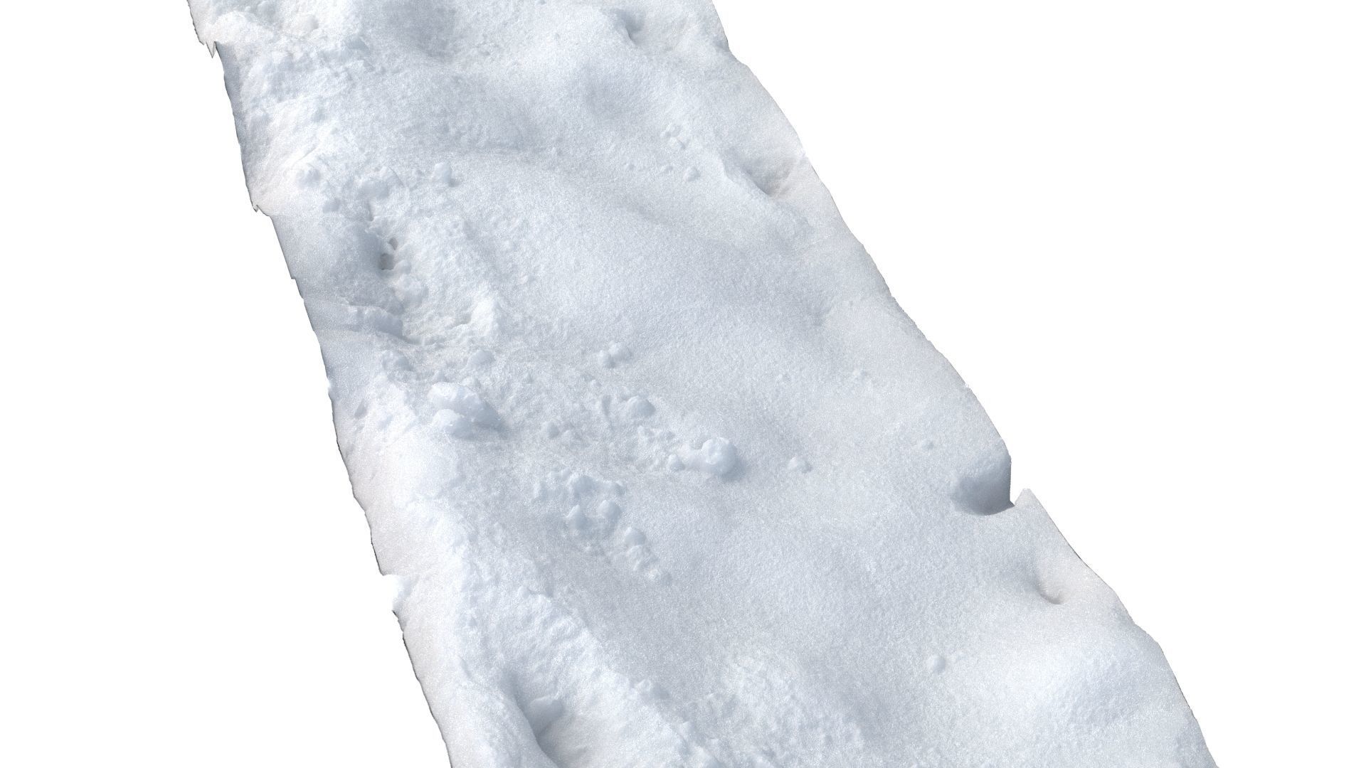 Snow scan 5B Low-poly 3D model_6