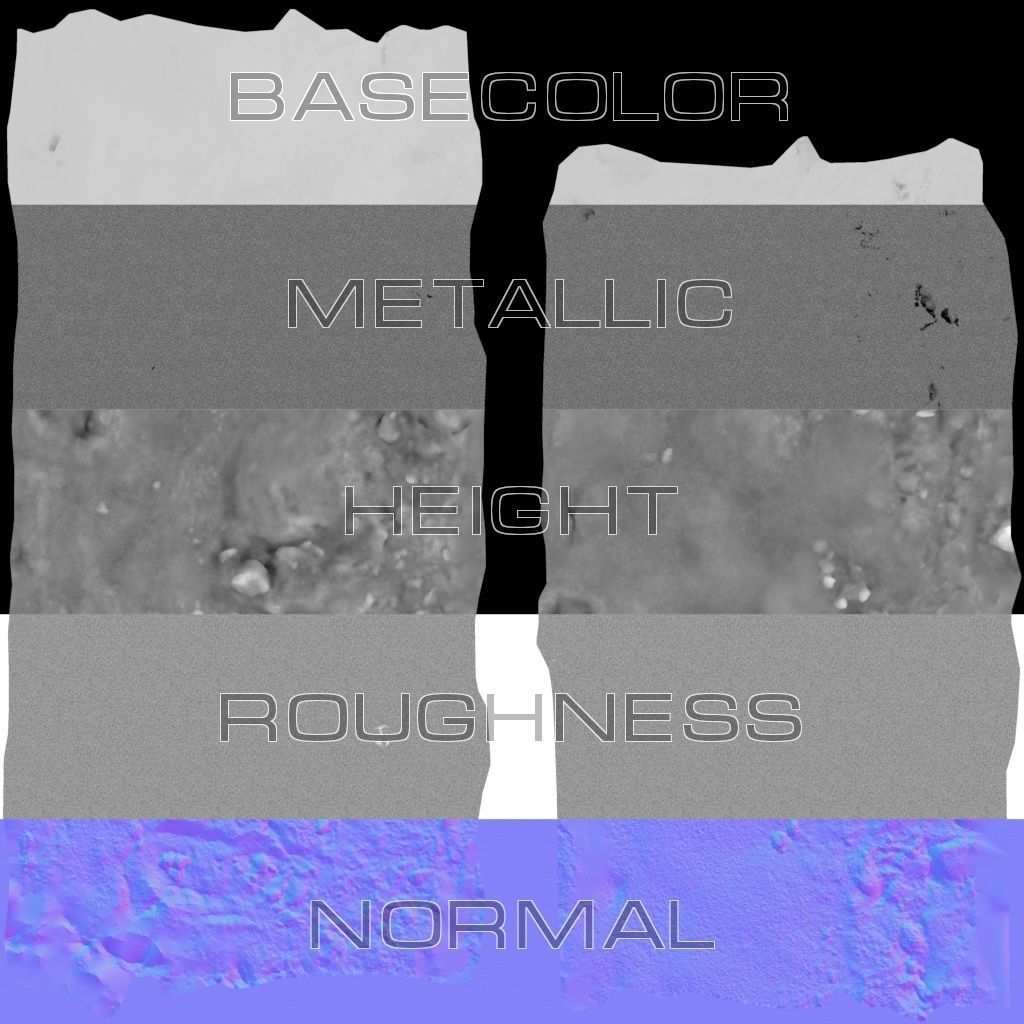 Snow scan 5B Low-poly 3D model_11