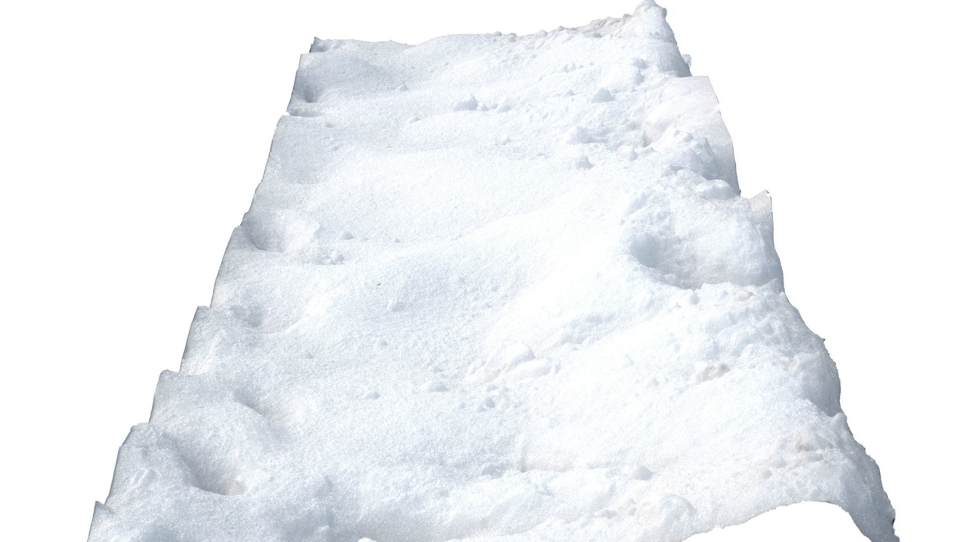 Snow scan 5B Low-poly 3D model_9