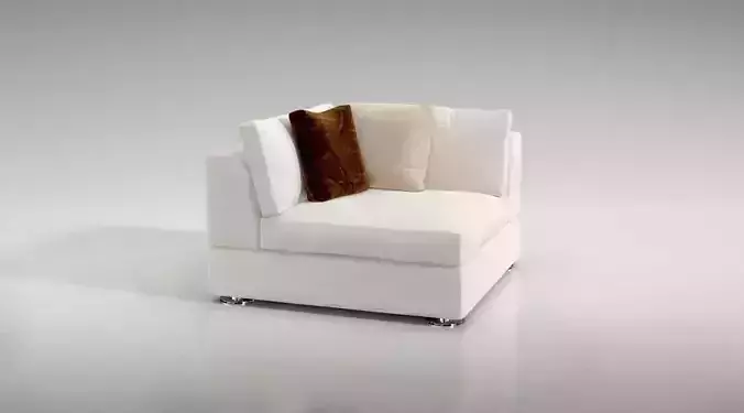 White Corner Sofa