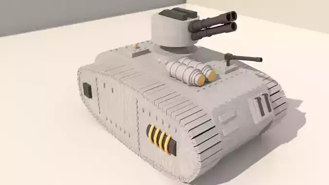 Sci-Fi Mecha Armored Military Vehicle Low-poly 3D model