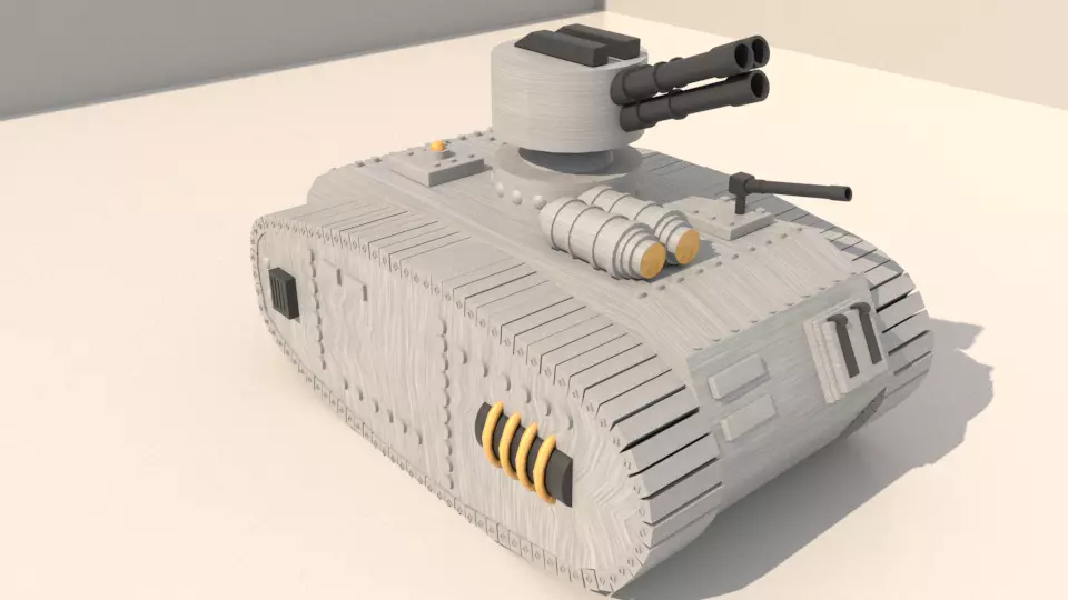 Sci-Fi Mecha Armored Military Vehicle Low-poly 3D model