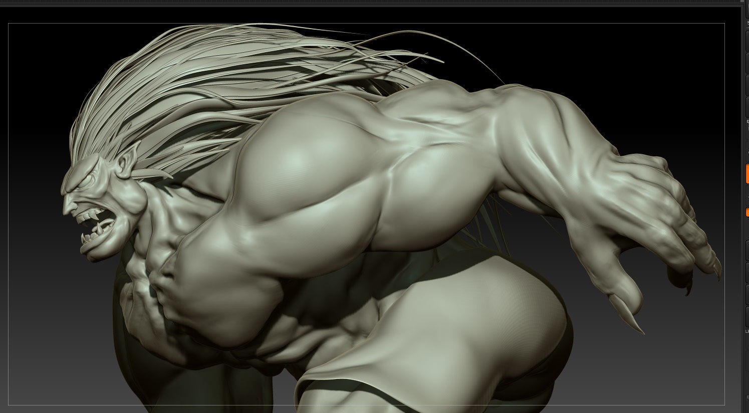 Blanka Street Fighters 3D model_1
