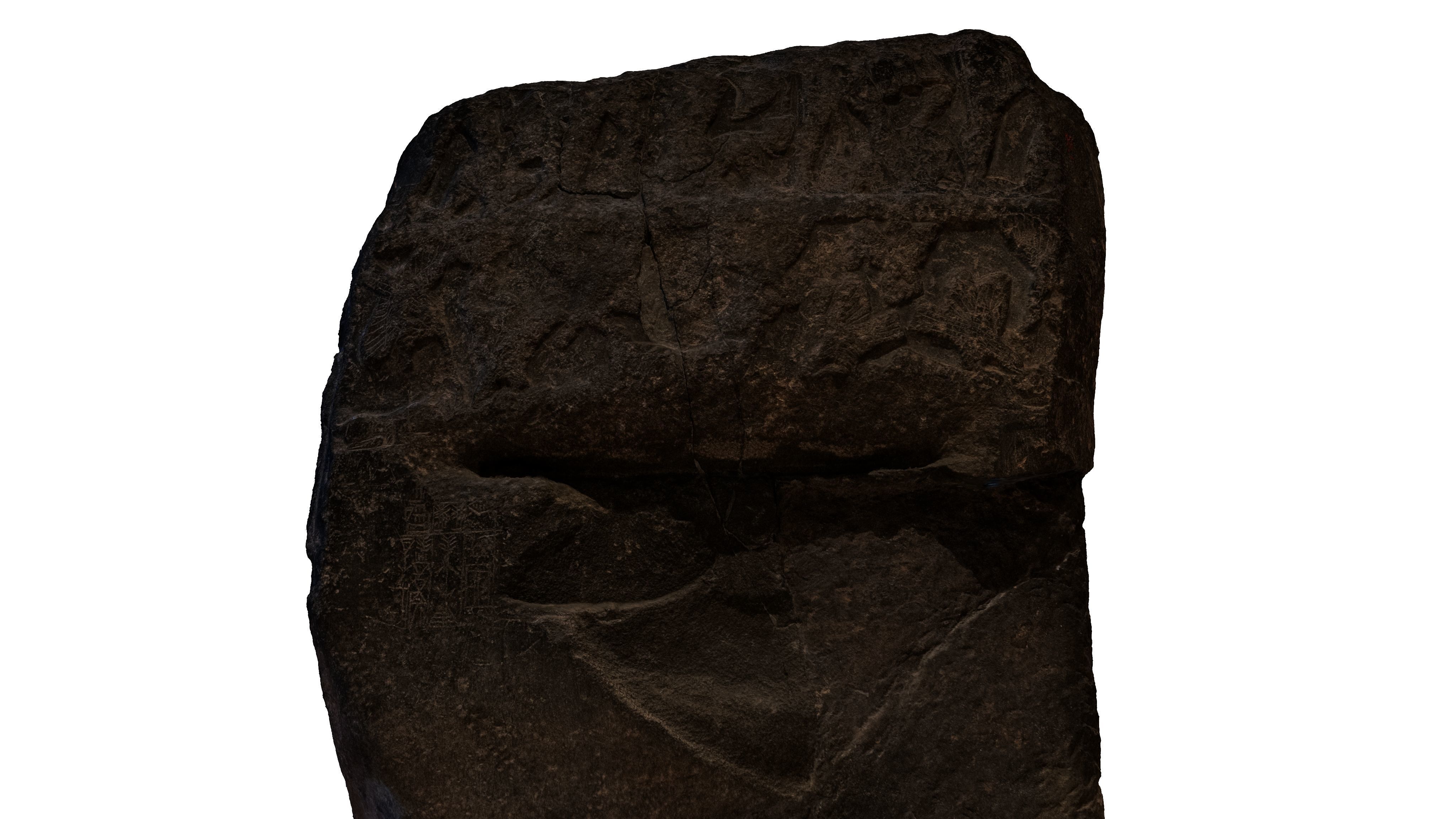 ASSYRIAN - VICTORY STELE OF SARGON KING OF AKKAD Low-poly 3D model_20