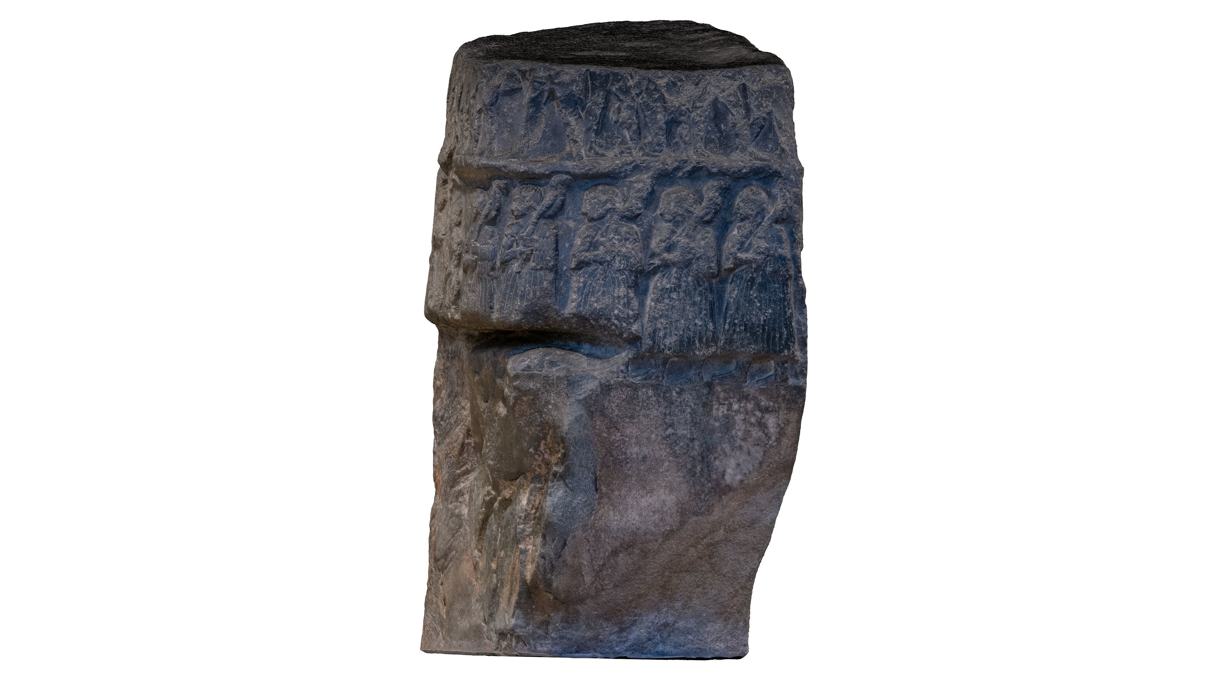 ASSYRIAN - VICTORY STELE OF SARGON KING OF AKKAD Low-poly 3D model_28