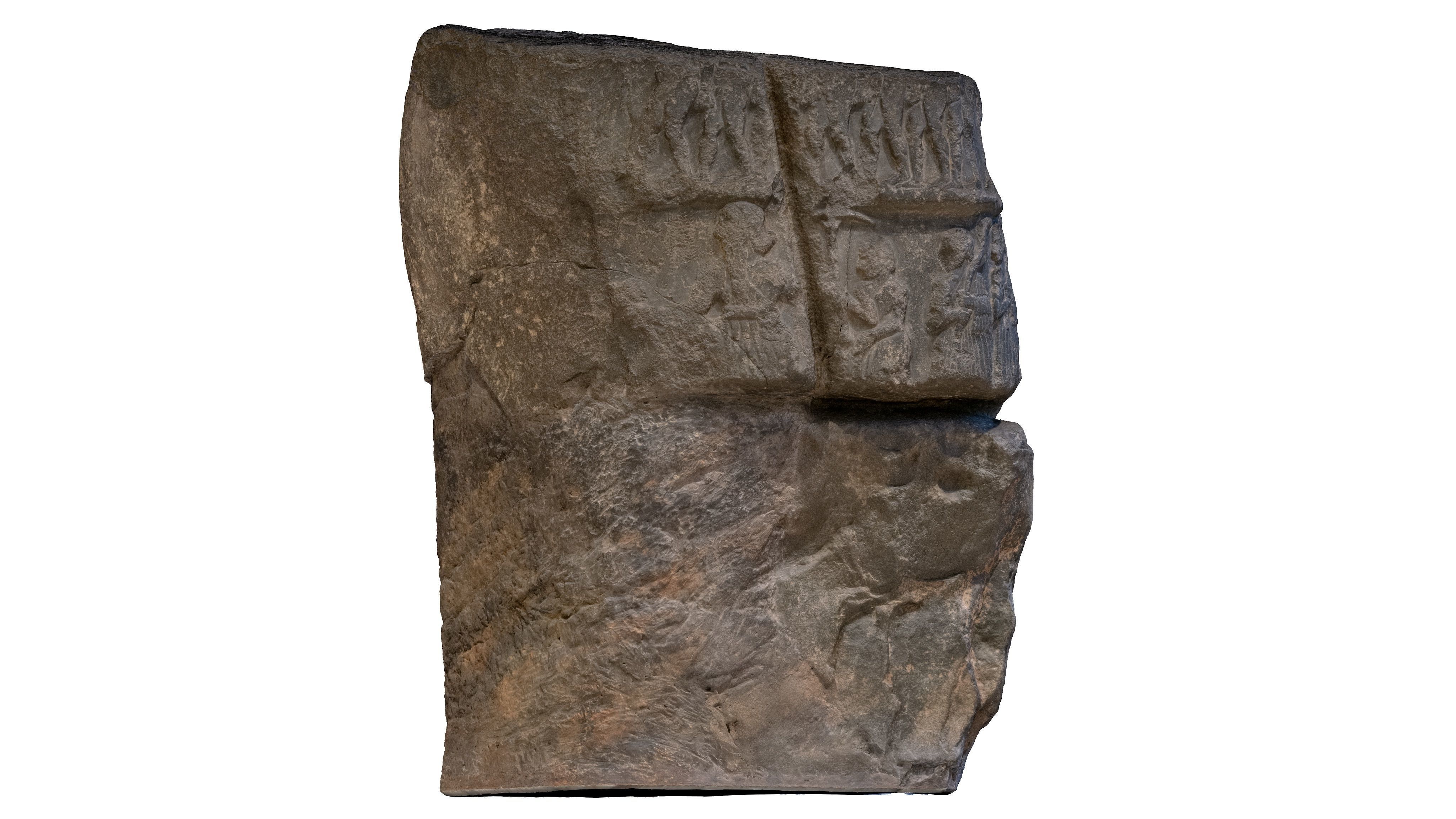 ASSYRIAN - VICTORY STELE OF SARGON KING OF AKKAD Low-poly 3D model_32