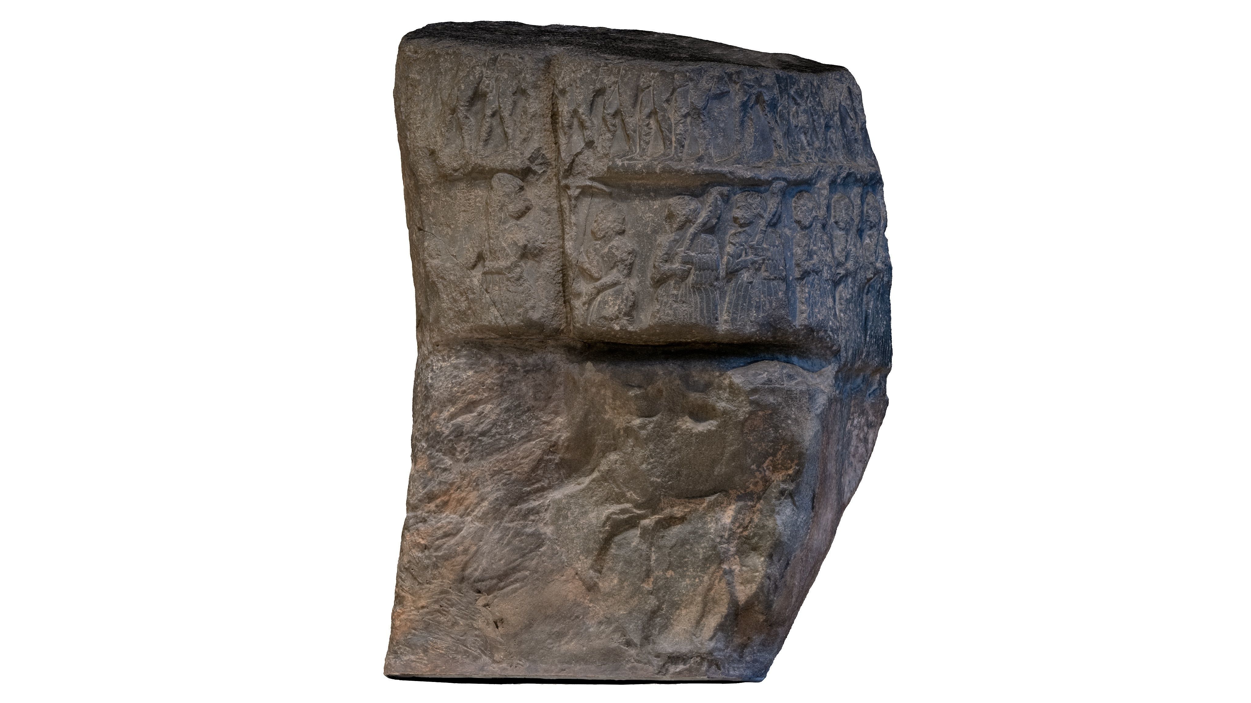 ASSYRIAN - VICTORY STELE OF SARGON KING OF AKKAD Low-poly 3D model_30