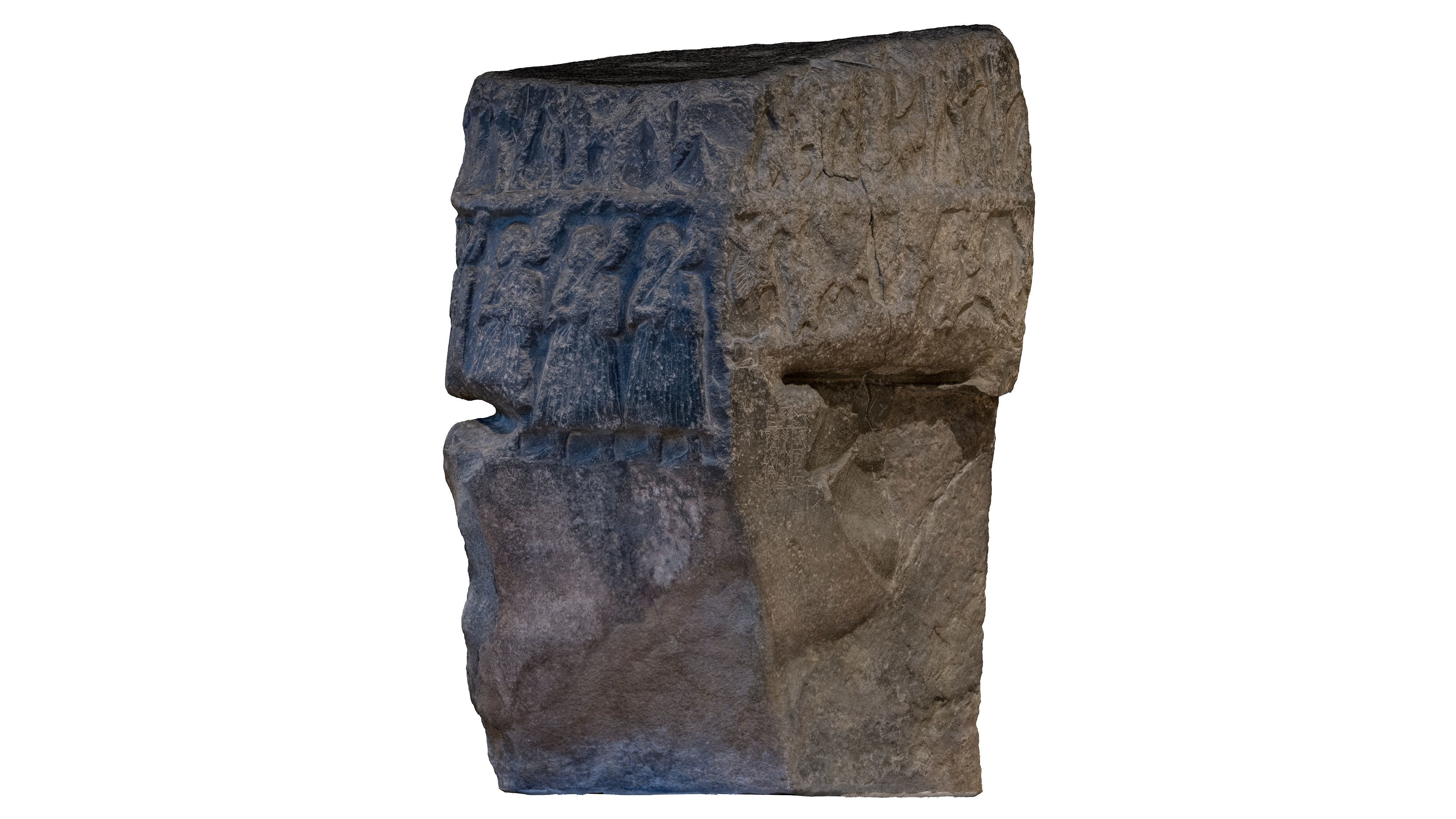 ASSYRIAN - VICTORY STELE OF SARGON KING OF AKKAD Low-poly 3D model_26