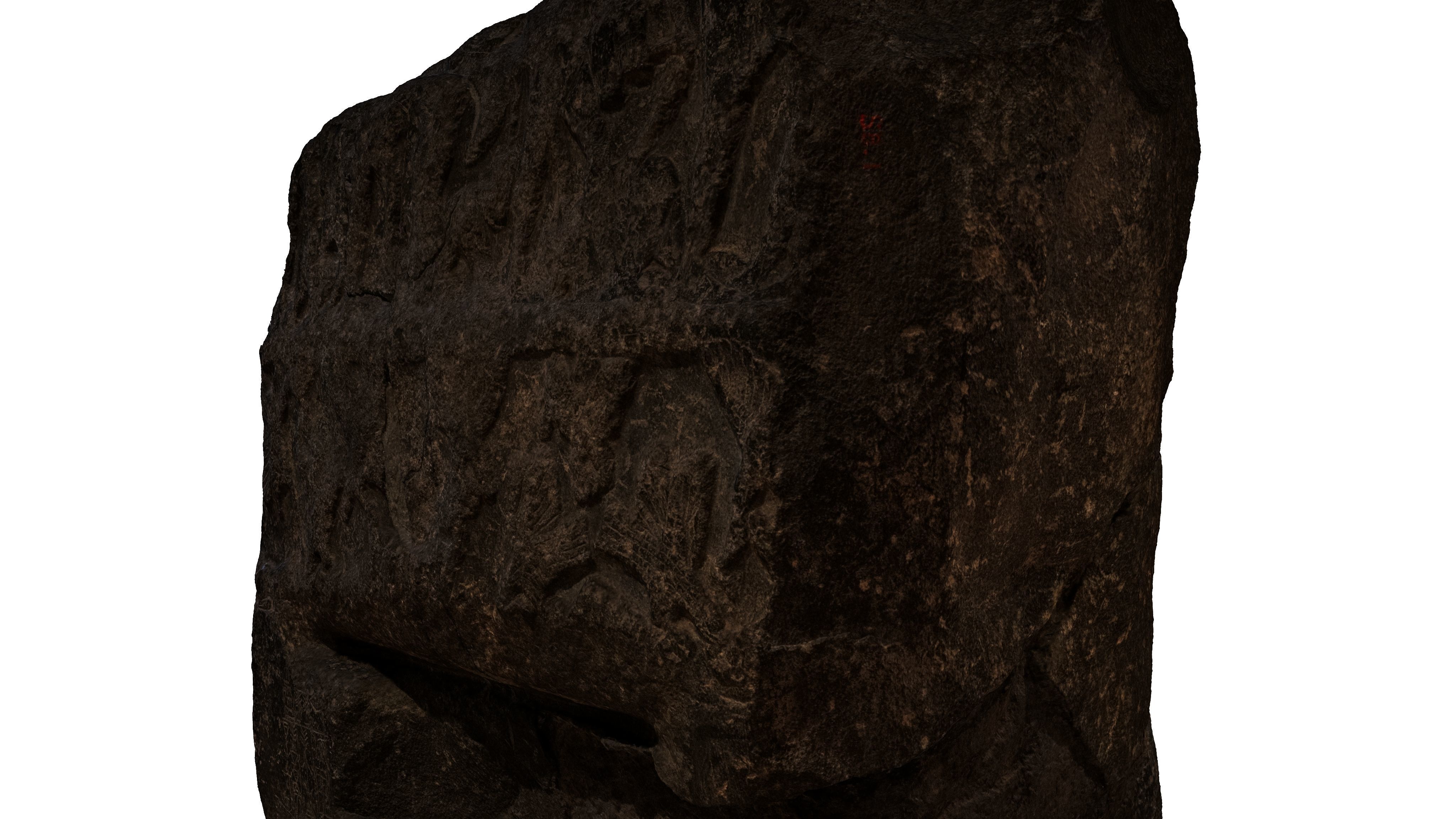 ASSYRIAN - VICTORY STELE OF SARGON KING OF AKKAD Low-poly 3D model_8