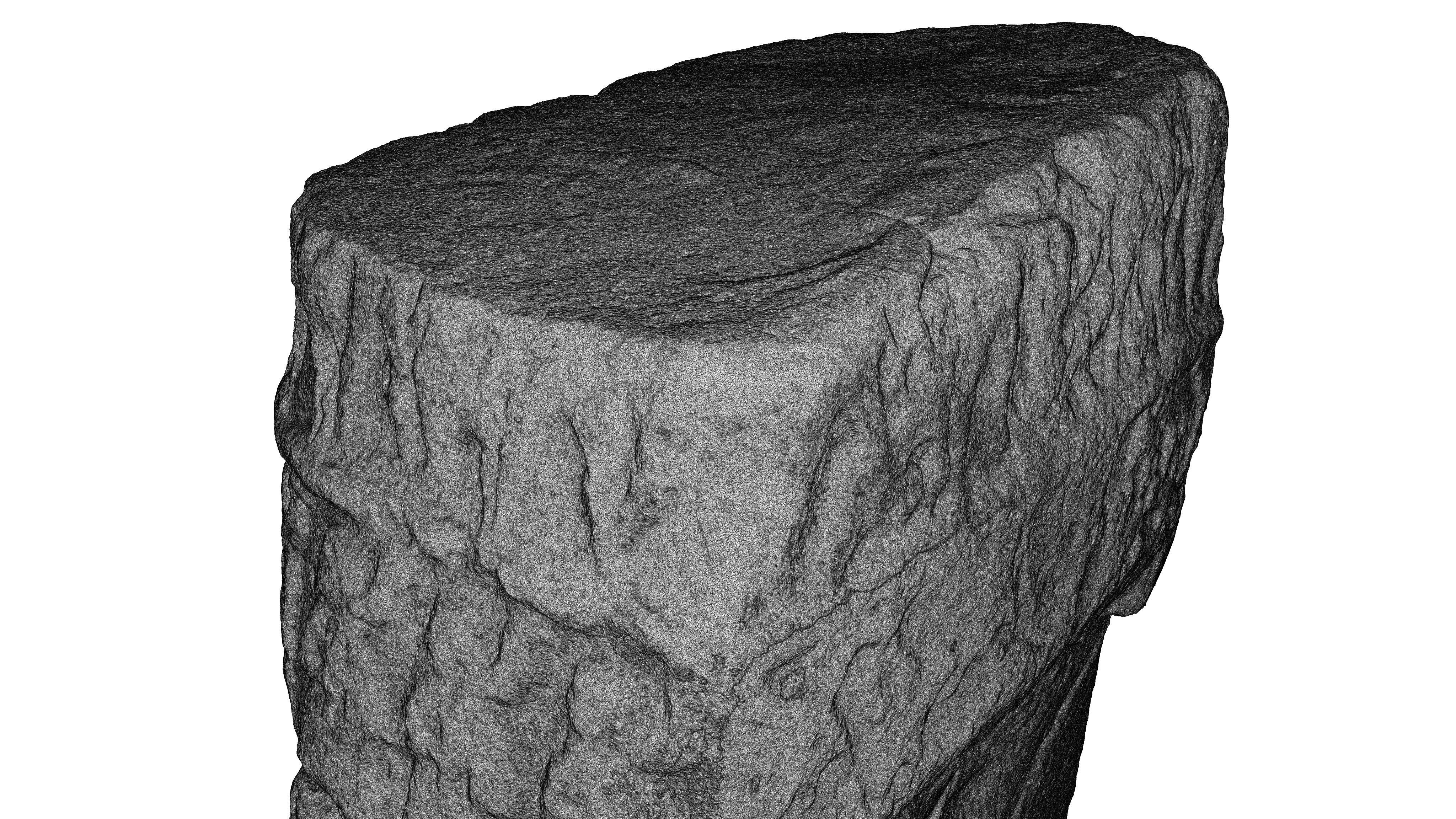 ASSYRIAN - VICTORY STELE OF SARGON KING OF AKKAD Low-poly 3D model_11