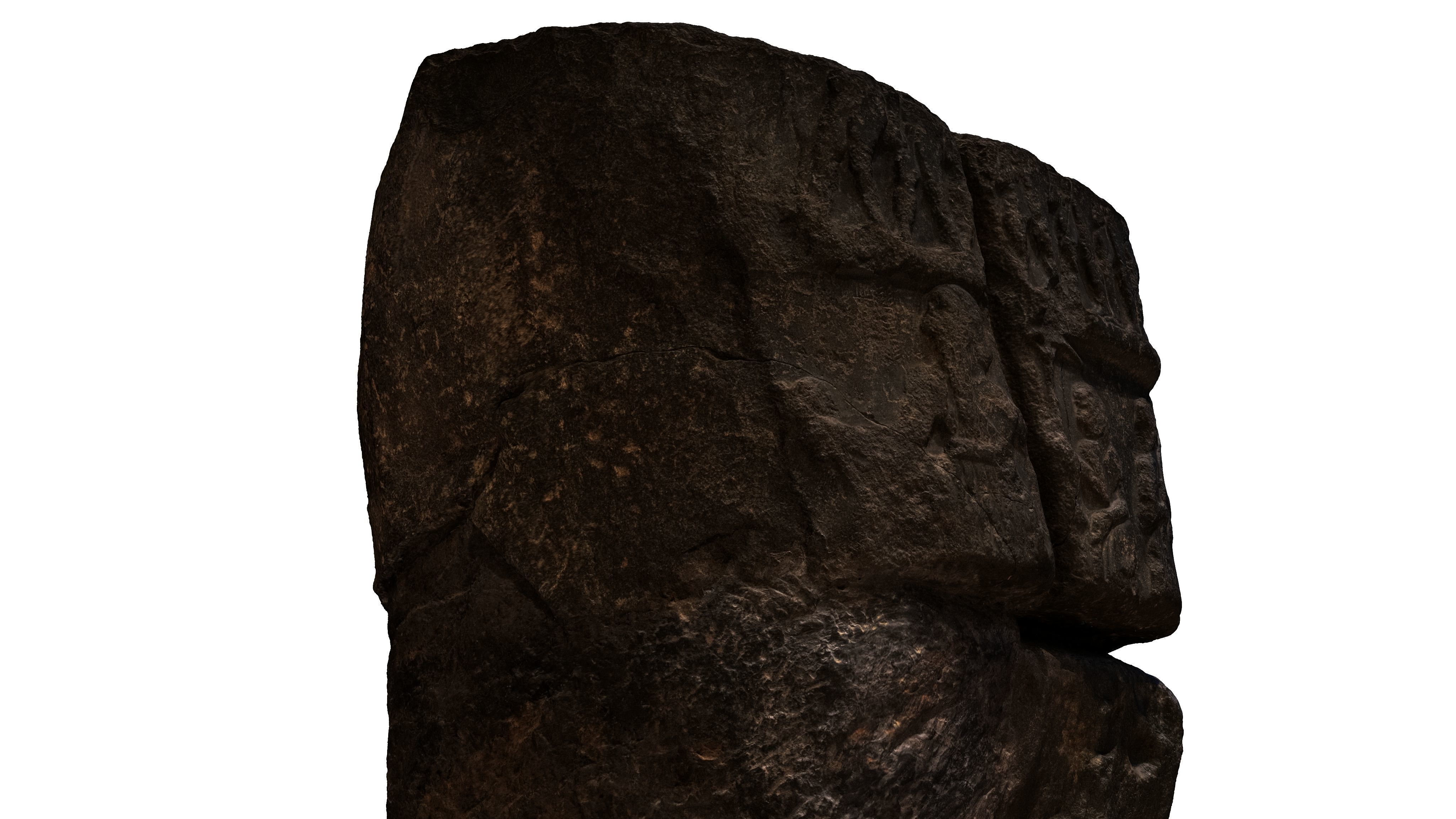 ASSYRIAN - VICTORY STELE OF SARGON KING OF AKKAD Low-poly 3D model_16
