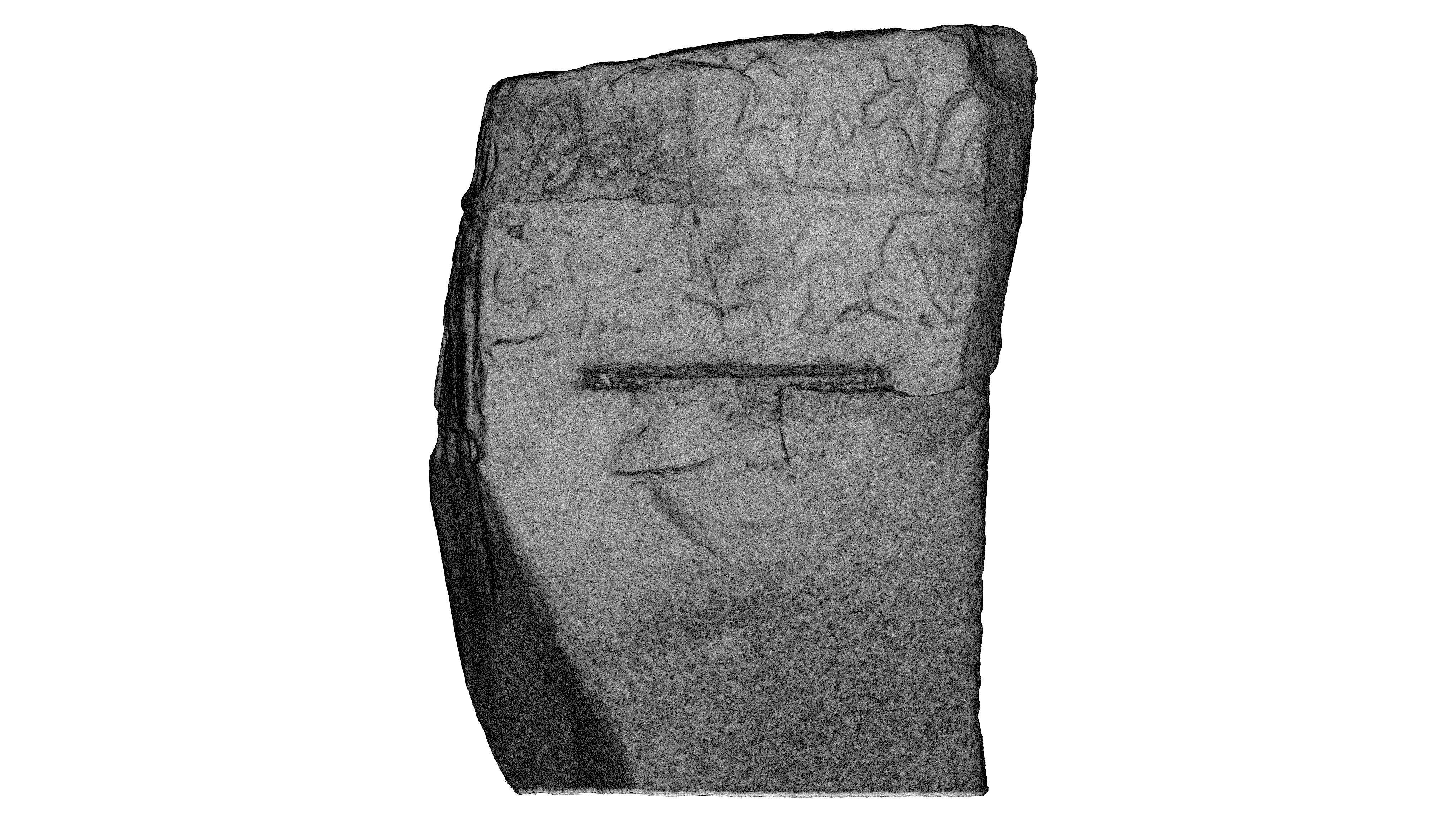 ASSYRIAN - VICTORY STELE OF SARGON KING OF AKKAD Low-poly 3D model_25